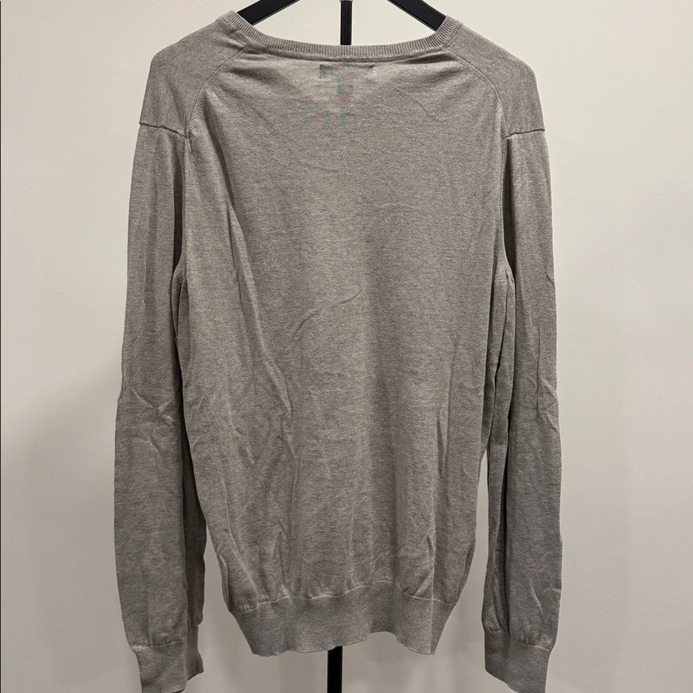 Banana Republic Men's Silk Cotton Cashmere Classy Stylish V-Neck Sweater Size L